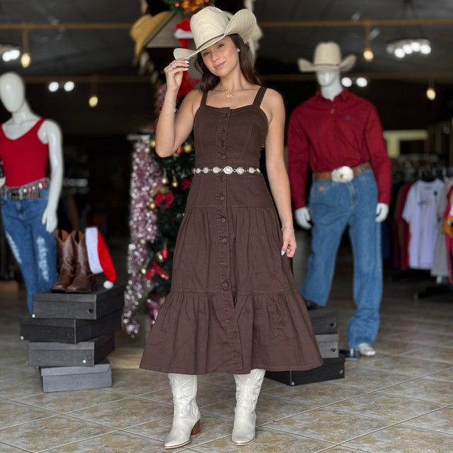 Vestido Midi TND Matilda Marrom