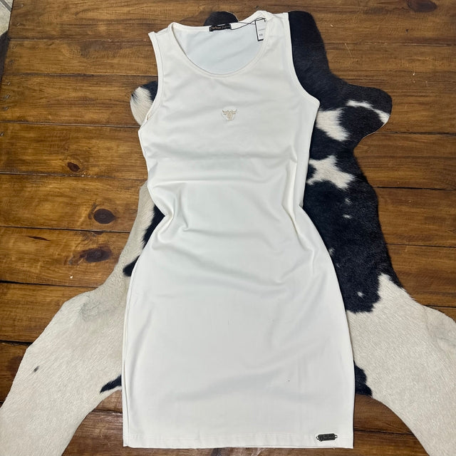 VESTIDO CLARITA TEX TEAM REGATA - OFF WHITE