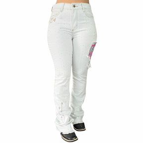 Calça Feminina Tex Team Cocar Branco