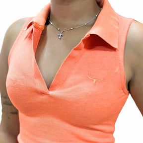 Regata Polo Feminina Moiadeiros Laranja