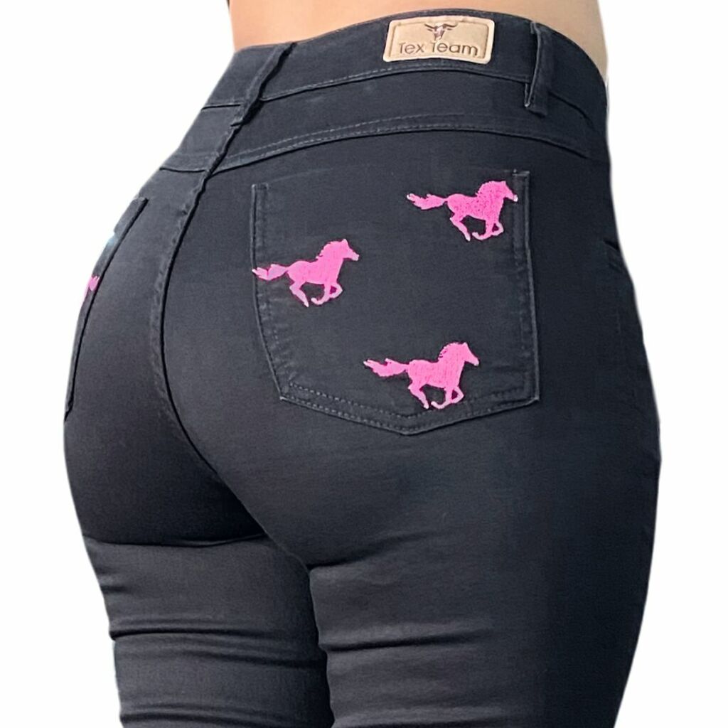 Calça Feminina Tex Team Cavalinho Rosa
