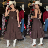 Vestido Midi TND Matilda Marrom