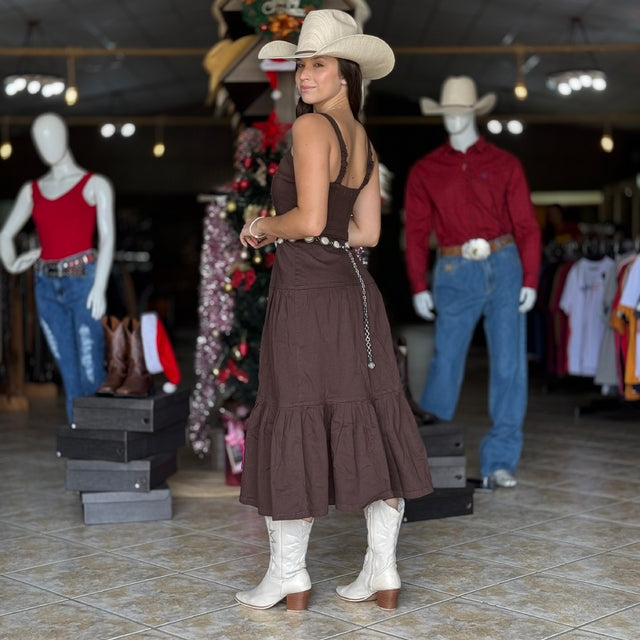 Vestido Midi TND Matilda Marrom