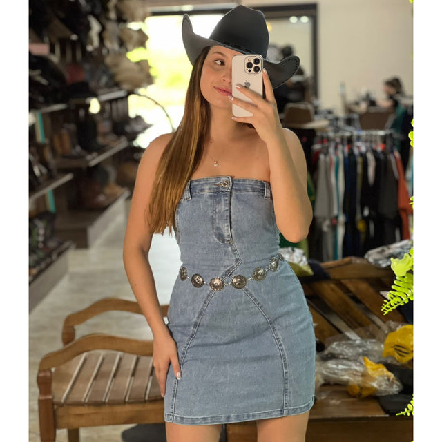VESTIDO JEANS NINA - DELAVE